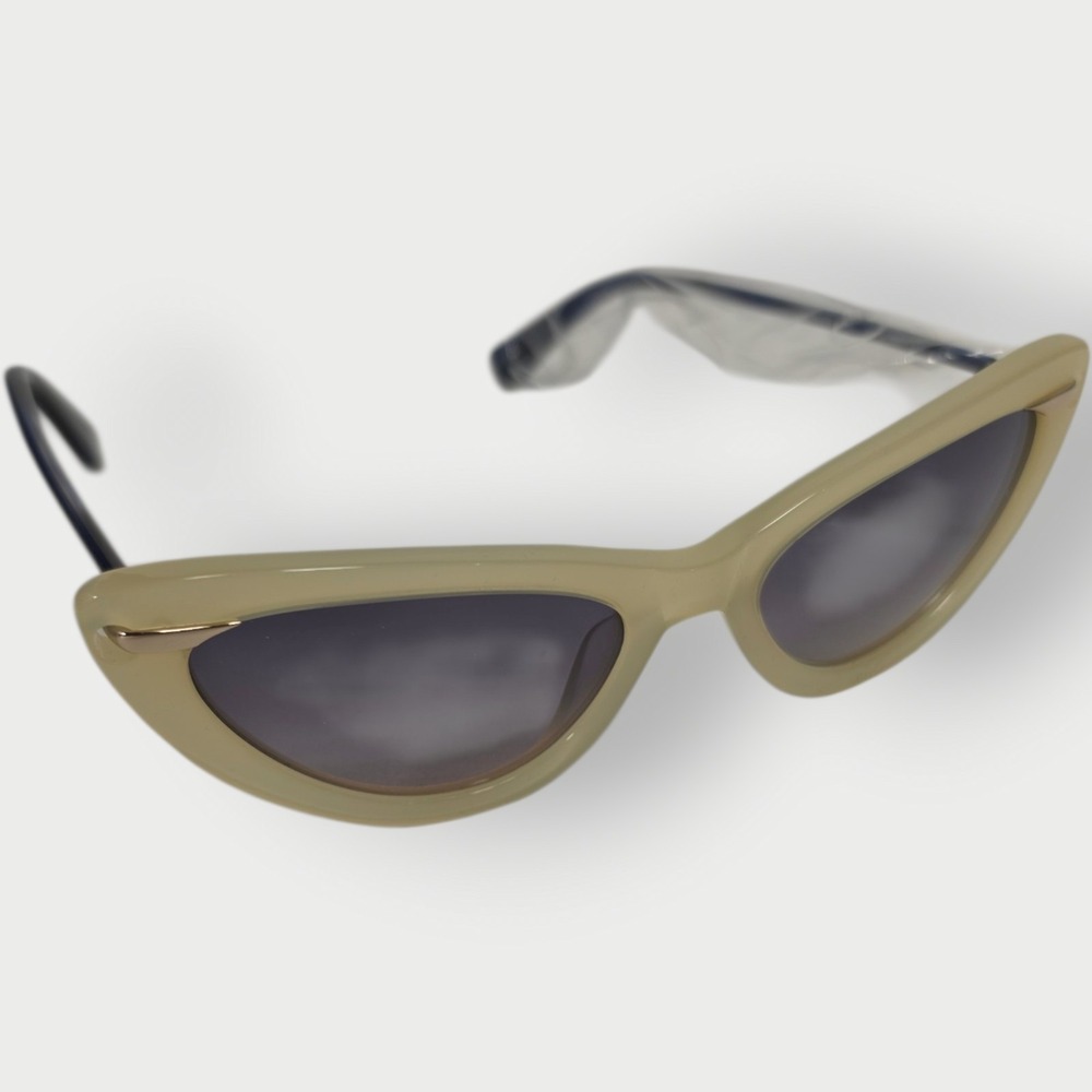NEW Derek Lam Designer Women's Doris IVORY UV Sunglasses CAT EYES BOX BAG - Picture 6 of 8
